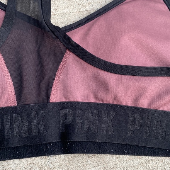Pink Victoria’s Secret Padded Sports Bra Pink size medium - Picture 4 of 5